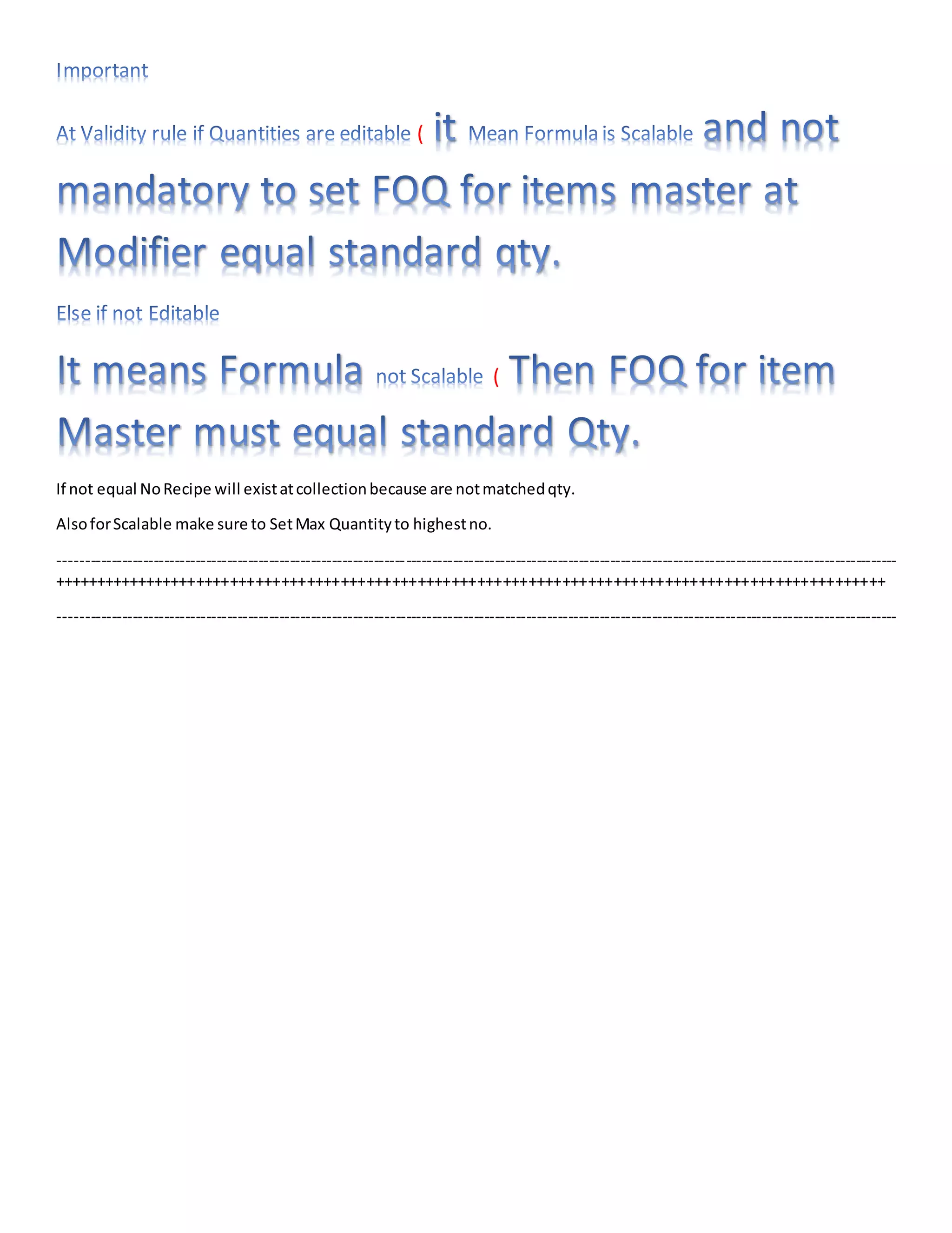 (
(
If not equal NoRecipe will existatcollectionbecause are notmatchedqty.
AlsoforScalable make sure to SetMax Quantityto highestno.
----------------------------------------------------------------------------------------------------------------------------------------------------------------
++++++++++++++++++++++++++++++++++++++++++++++++++++++++++++++++++++++++++++++++++++++++++++++++++
----------------------------------------------------------------------------------------------------------------------------------------------------------------
 