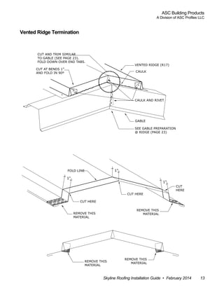 ASC Skyline Roofing Installation Manual | PDF