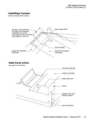 ASC Skyline Roofing Installation Manual | PDF