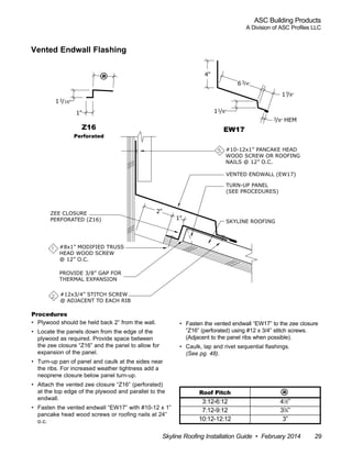 ASC Skyline Roofing Installation Manual | PDF