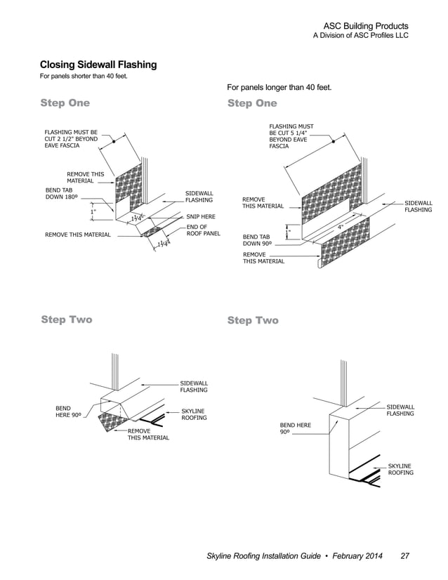 ASC Skyline Roofing Installation Manual