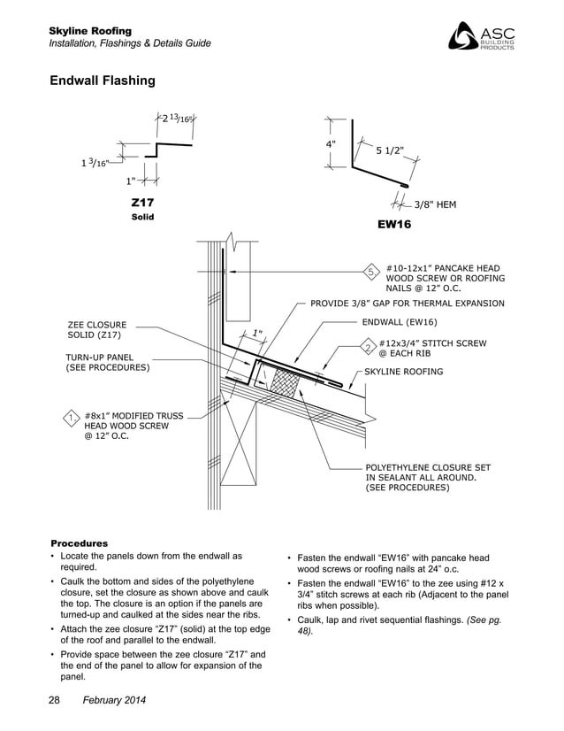 ASC Skyline Roofing Installation Manual