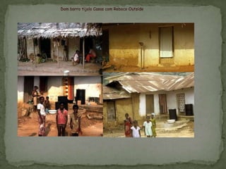 Dom barro tijolo Casas com Reboco Outside
 