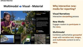 Visual material rhetorics of story map journals | PPT