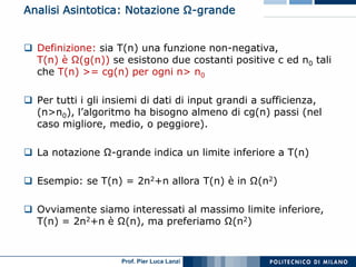 Asd 01 Algoritmi E Strutture Dati