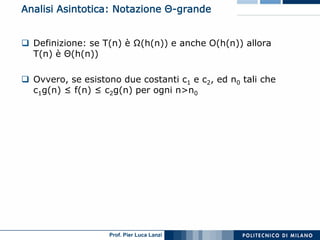 Asd 01 Algoritmi E Strutture Dati