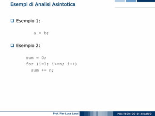 Asd 01 Algoritmi E Strutture Dati