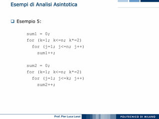 Asd 01 Algoritmi E Strutture Dati