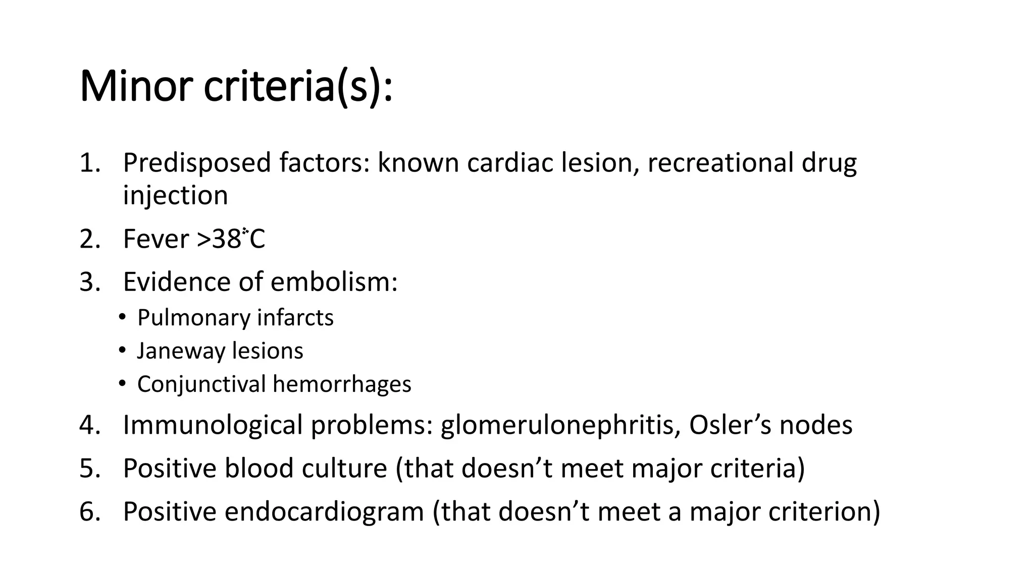 Infective Endocarditis-Diagnosis | PPTX