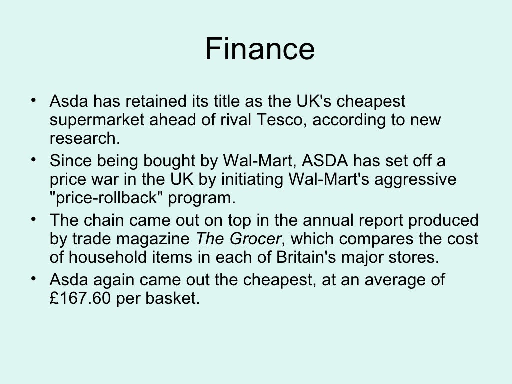 Asda Presentation