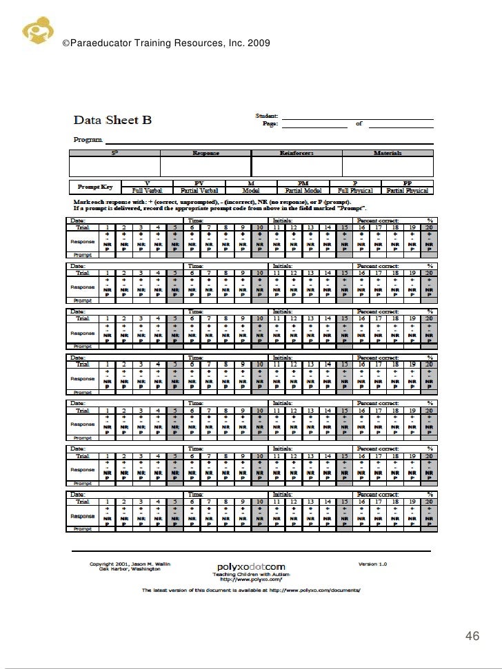 discrete trial training examples