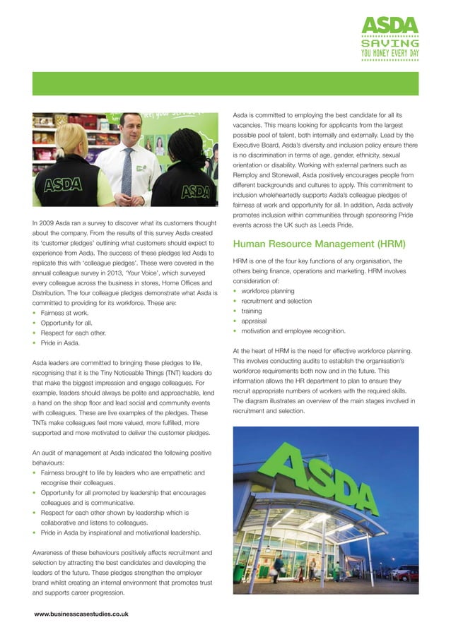 Asda recruitment and selection
