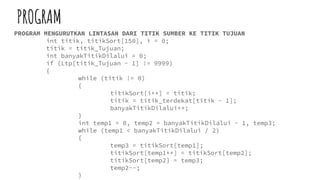 Implementasi Algoritma Djikstra | PPTX