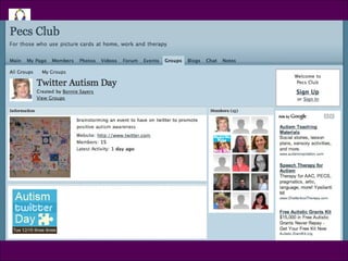 Ning: Pecs Club: Group Twitter Autism Day 
