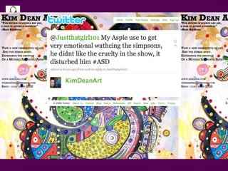 Tweet @KimDeanArt @justthatgirl101 My Aspie used to get very emotional watching the Simpsons, he didn’t like the cruelty in the show, it disturbed him 