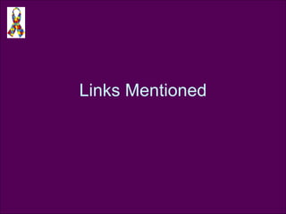 Links Mentioned 