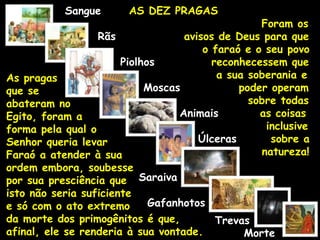As dez pragas o deus de israel x os deuses do egito | PPTX