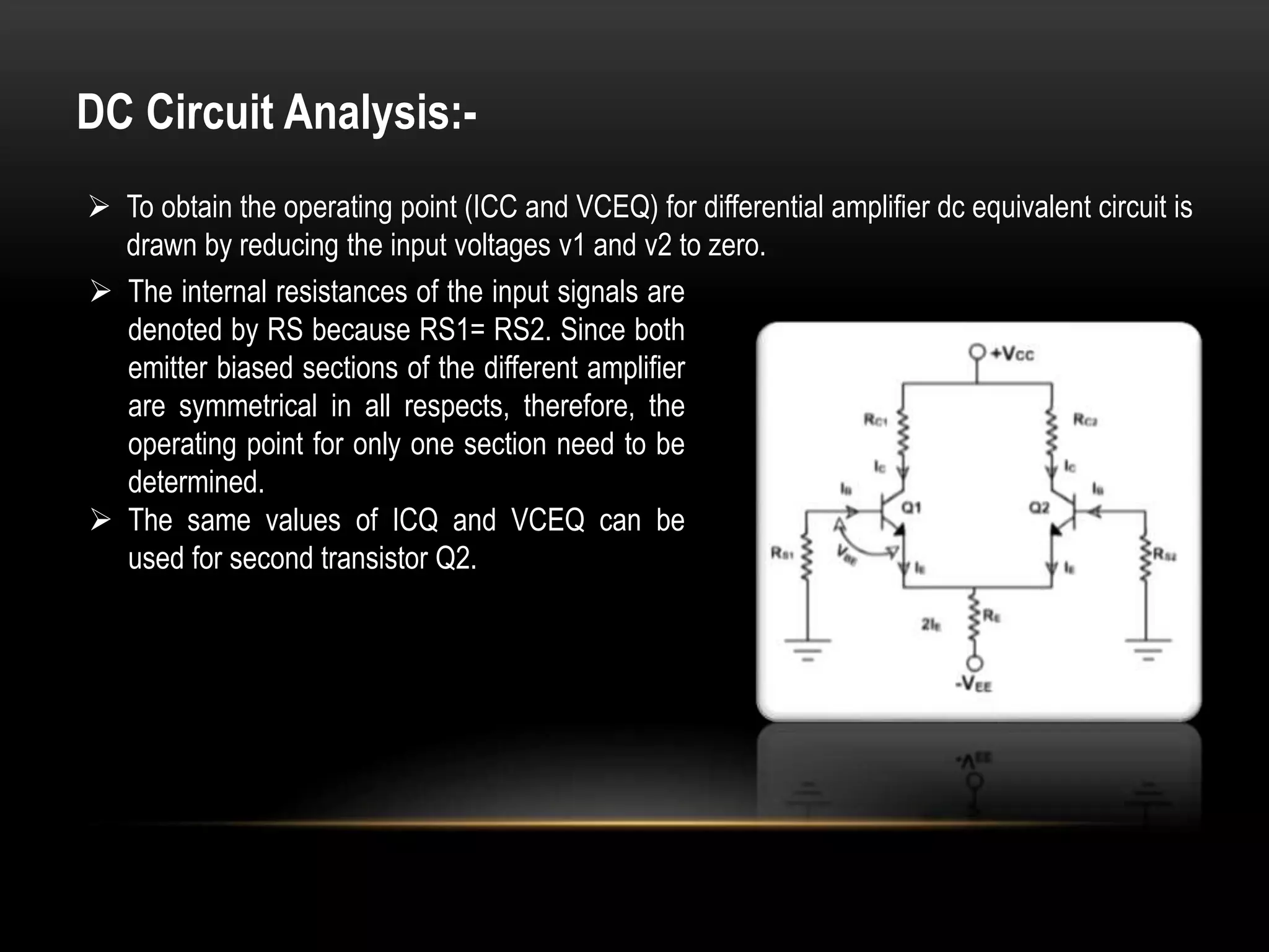 Dual Input Balanced Output diffrential amp by Ap PPT