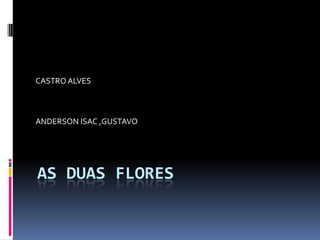 AS DUAS FLORES CASTRO ALVES ANDERSON ISAC ,GUSTAVO 