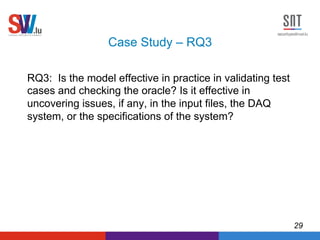 Model Based Test Validation and Oracles for Data Acquisition Systems | PDF