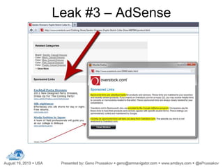 Leak #3 – AdSense
 
