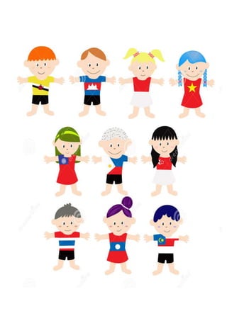 Asean Country Cartoon