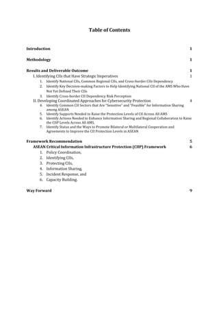 ASEAN Critical Information Infrastructure Protection Framework | PDF