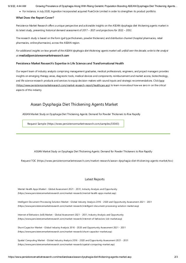 ASEAN Dysphagia Diet Thickening Agents Market Growth_.pdf