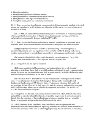 Asean human rights declaration | PDF