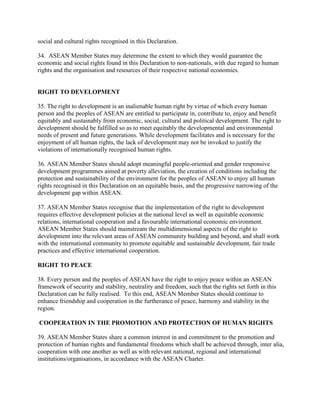 Asean human rights declaration | PDF