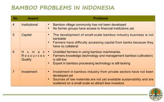 ASEAN_Muhammad Firman_Latest Bamboo Developments in Indonesia | PDF