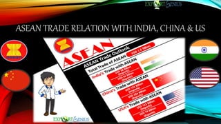 ASEAN TRADE RELATION WITH INDIA, CHINA & US
 