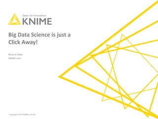 Copyright © 2015 KNIME.com AG
Big Data Science is just a
Click Away!
Rosaria Silipo
KNIME.com
 