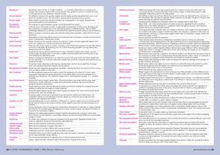 58 A LEVEL ECONOMICS YEAR 1 (AS) Revision Workshop www.tutor2u.net 59
Equilibrium Equilibrium means ‘at rest’ or ‘a state of balance’ - i.e. a situation where there is no tendency for
change. The concept is used in both microeconomics (e.g. equilibrium prices in a market) and also
in macroeconomics (e.g. equilibrium national income)
Excess demand The difference between the quantity supplied and the higher quantity demanded when price is set
below the equilibrium price. This will result in queuing and an upward pressure on price
Excess supply When supply is greater than demand and there are unsold goods in the market. Surpluses put
downward pressure on the market price.
Excludability The property of a good whereby a person can be prevented from using it
External cost Costs faced by a third party for which no appropriate compensation is forthcoming. Identifying and
then estimating a monetary value for air and noise pollution is a difficult exercise - but one that is
increasingly important for economists concerned with the impact of economic activity on our environment.
External growth When a company increases its sales and profits by buying other companies, rather than from its own
operations.
Externalities Externalities are third party effects arising from production and consumption of goods and services for
which no appropriate compensation is paid.
Factor incomes Factor incomes are the rewards to factors of production. Labour receives wages and salaries, land
earns rent, capital earns interest and enterprise earns profit.
Finite resources There are only a finite number of workers, machines, acres of land and reserves of oil and other natural
resources on the earth. By producing more for an ever-increasing population, we may destroy the
natural resources of the planet.
Fixed costs Costs that do not vary directly with the level of output. Examples of fixed costs include: rent and
business rates, the depreciation in the value of capital equipment (plant and machinery) due to age
and marketing and advertising costs.
Free market System of buying and selling that is not under the control of the government, and where people can
buy and sell freely, or an economy where free markets exist, and most companies and property are not
owned by the state
Freemium A business model, especially on the Internet, whereby basic services are provided free of charge
while more advanced (premium) features must be paid for
Geographical immobility People may also experience geographical immobility – meaning that there are barriers to them moving
from one area to another to find work
Gini Coefficient The Gini coefficient measures the extent to which the distribution of income (or, in some cases,
consumption expenditures) among individuals or households within an economy deviates from a
perfectly equal distribution. The coefficient ranges from 0 -meaning perfect equality -to 1- complete
inequality.
Government failure Policies that cause a deeper market failure. Government failure may range from the trivial, when
intervention is merely ineffective, to cases where intervention produces new and more serious
problems that did not exist before
Health rationing Health rationing occurs when the demand for health care services outstrips the available resources
leading to waiting lists and delays for health treatment.
Horizontal equity Horizontal equity requires equals to be treated equally e.g. people in the same income group should
be taxed at the same percentage rate
Incentives Incentives matter enormously in any study of microeconomics, markets and market failure. For
competitive markets to work efficiently economic agents (i.e. consumers and producers) must
respond to price signals in the market.
Incidence of a tax How the final burden of a tax is shared out. If demand for a good is elastic and a tax is imposed then
the tax may fall mainly on the producer as they will be unable to put prices up without losing a lot of
demand.
Income Income represents a flow of earnings from using factors of production to generate an output of goods
and services. For example wages and salaries are a factor reward to labour and interest is the flow of
income for the ownership of capital.
Income elasticity Measures the relationship between a change in quantity demanded and a change in real income.
of demand The formula for income elasticity is: percentage change in quantity demanded divided by the percentage
change in income
Indirect tax An indirect tax is imposed on producers (suppliers) by the government. Examples include excise
duties on cigarettes, alcohol and fuel and also value added tax.
Inelastic demand When the price elasticity of demand is less than 1
Inelastic supply When the price elasticity of supply is less than +1
Inferior good When demand for a product falls as real incomes increases
Informal economy Undeclared economic activity which forms the shadow economy
Information failure Information failure occurs when people have inaccurate, incomplete, uncertain or misunderstood data
and so make potentially ‘wrong’ choices.
Innovation The commercial development of exploiting new or improved goods and services.
Inputs Labour, capital and other resources used in the production of goods and services
Intellectual property Intellectual property (IP) is the legal property rights over creations of the mind, both artistic and
commercial, and the corresponding fields of law. Common types of intellectual property include
copyrights, trademarks, patents, and trade secrets.
Internalised Internalising is where any spill-over effects from economic activity are absorbed by the consumer or
firm themselves. This may arise for example, where a pollution tax has been charged on the good that
makes them pay the external costs themselves
Inventories Unsold products, finished and unfinished, and the raw materials used to make them
Invisible hand Adam Smith - one of the founding fathers of modern economics, described how the invisible or
hidden hand of the market operated in a competitive market through the pursuit of self-interest to
allocate resources in society's best interest
Joint supply Joint supply describes a situation where an increase or decrease in the supply of one good leads to
an increase or decrease in supply of another by-product. For example an expansion in the volume of
beef production will lead to a rising market supply of beef hides. A contraction in supply of lamb will
reduce the supply of wool.
Land Natural resources available for production
Latent demand Latent demand exists when there is willingness to purchase a good or service, but where the
consumer lacks the purchasing power to be able to afford the product. Latent demand is affected by
persuasive advertising - where the producer is seeking to influence consumer tastes and preferences.
Long run Period of time in which all inputs may be varied but the basic technology of production is unchanged.
Market equilibrium Equilibrium means a state of equality between demand and supply. Without a shift in demand and/or
supply there will be no change in market price. Prices where demand and supply are out of balance
are termed points of disequilibrium
Market failure Market failure exists when the competitive outcome of markets is not efficient from the point of view of
the economy as a whole. This is usually because the benefits that the market confers on individuals or
firms carrying out a particular activity diverge from the benefits to society as a whole
Market incentives Market signals that motivate economic actors to change their behaviour (perhaps in the direction of
greater economic efficiency)
Market power Market power refers to the ability of a firm to influence or control the terms and condition on which
goods are bought and sold. Monopolies can influence price by varying their output because
consumers have limited choice of rival products.
Market shortage Where demand exceeds supply at a given price
Market supply Market supply is the total amount of an item producers are willing and able to sell at different prices,
over a given period of time egg one month. Industry, a market supply curve is the horizontal summation
of all each individual firm’s supply curves.
Maximum price A legally-imposed maximum price in a market that suppliers cannot exceed - in an attempt to prevent
the market price from rising above a certain level. To be effective a maximum price has to be set below
the free market price
Means tested benefits Welfare payments which are only paid to households who can prove they are poor
Merit good A merit good is a product that society values and judges that everyone should have regardless of
whether an individual wants them. In this sense, the government (or state) is acting paternally in
providing merit goods and services
Minimum price A legally imposed price floor below which the normal market price cannot fall. To be effective the
minimum price has to be set above the normal equilibrium price. A good example of this is minimum
wage legislation currently in force in the UK
Mixed economy Where resources are partly allocated by the market and partly by the government
Monopoly A single seller of a product in a given market or industry
Moral hazard When people take actions that increase social costs because they are insured against private loss:
sometimes it is called hidden action due to the agent’s actions being hidden from the principal.
Negative externality Negative externalities occur when production and/or consumption impose external costs on third
parties outside of the market for which no appropriate compensation is paid. This causes social costs
to exceed private costs
Niche market A specialist section of a larger market e.g. hand-made chocolates
Non price competition Competing not on the basis of price but by other means, such as the quality of the product, packaging,
customer service, etc
Non-renewable resources Non-renewable resources are resources which are finite and cannot be replaced. Minerals, fossil fuels
and so on are all non-renewable resources
Non-rival consumption Non-rivalry means that the consumption of a good by one person does not reduce the amount
available for others. An example could be air. Non-rivalry is one of the key characteristics of a public
good
Normal goods Normal goods have a positive income elasticity of demand. Necessities have an income elasticity
of demand of between 0 and +1. Luxuries have income elasticity > +1 demand rises more than
proportionate to a change in income
Normative statements Normative statements express an opinion about what ought to be. They are subjective statements -
i.e. they carry value judgments. For example, the level of duty on petrol is too unfair and unfairly
penalizes motorist
Oligopoly A market dominated by a few large suppliers. Market concentration is high with typically the leading
five firms taking over sixty per cent of total market sales.
 