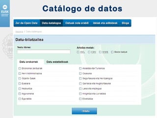 Catálogo de datos 