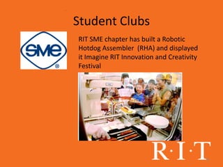 BS/MS  option with Manufacturing and Mechanical Systems Integration OverviewPart of Manufacturing and Mechanical Engineering Technology & Packaging Science DeptHoused inABET      accredited33