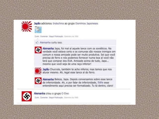 A segunda guerra mundial no facebook