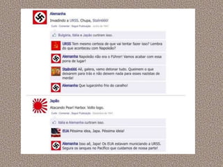 A segunda guerra mundial no facebook