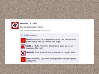A segunda guerra mundial no facebook