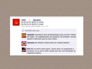 A segunda guerra mundial no facebook
