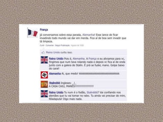 A segunda guerra mundial no facebook