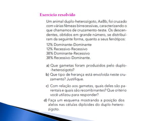 A segunda lei de mendel e linkage