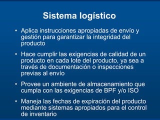 Aseguramiento de calidad en la cadena dee suministtro | PDF