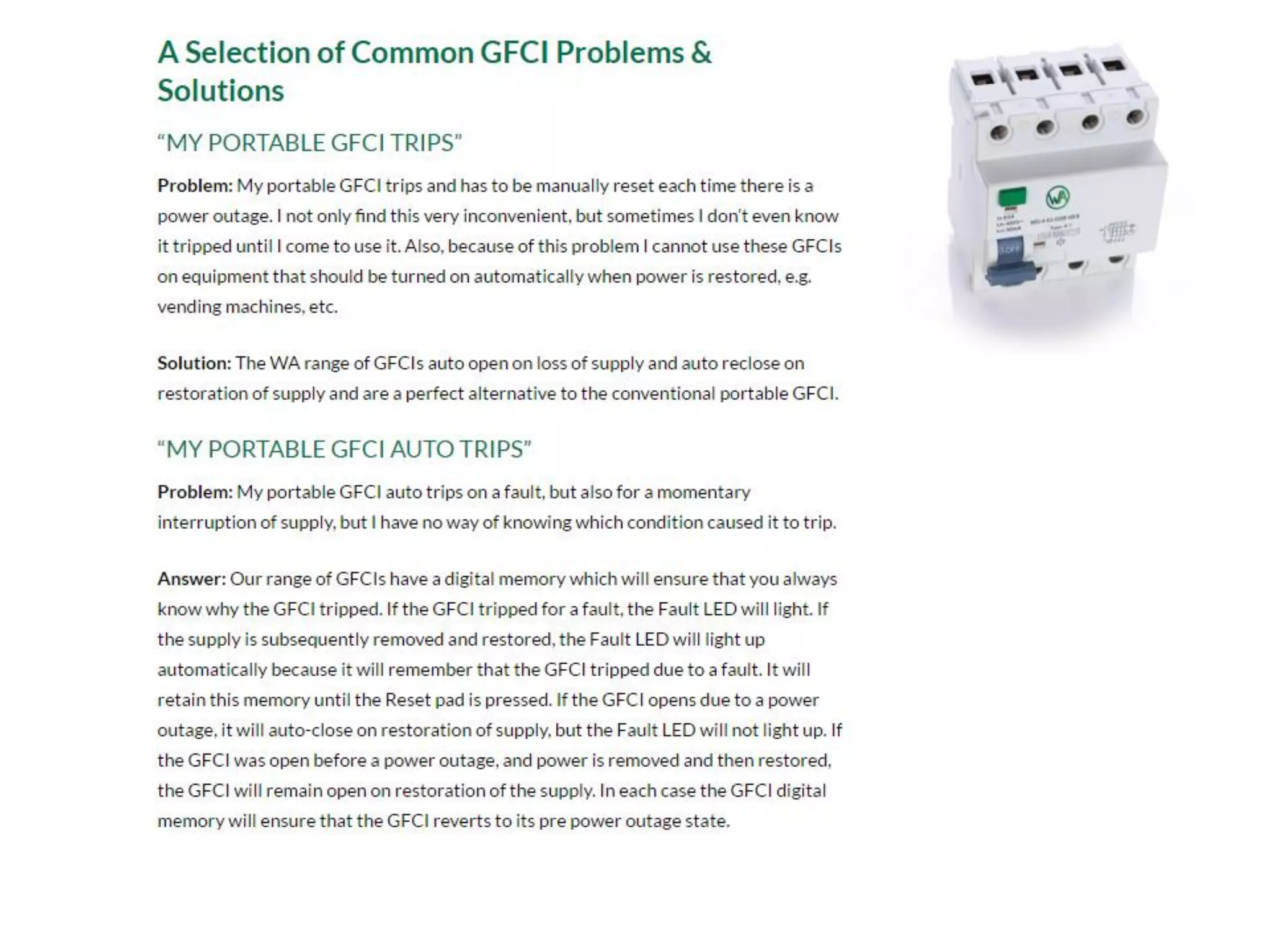 Common GFCI Problems PPT