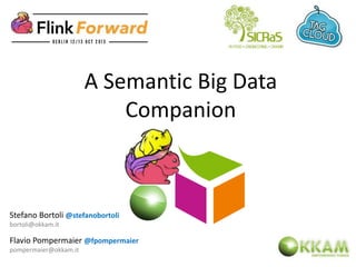 A Semantic Big Data
Companion
Stefano Bortoli @stefanobortoli
bortoli@okkam.it
Flavio Pompermaier @fpompermaier
pompermaier@okkam.it
 