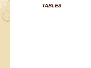 TABLES

 