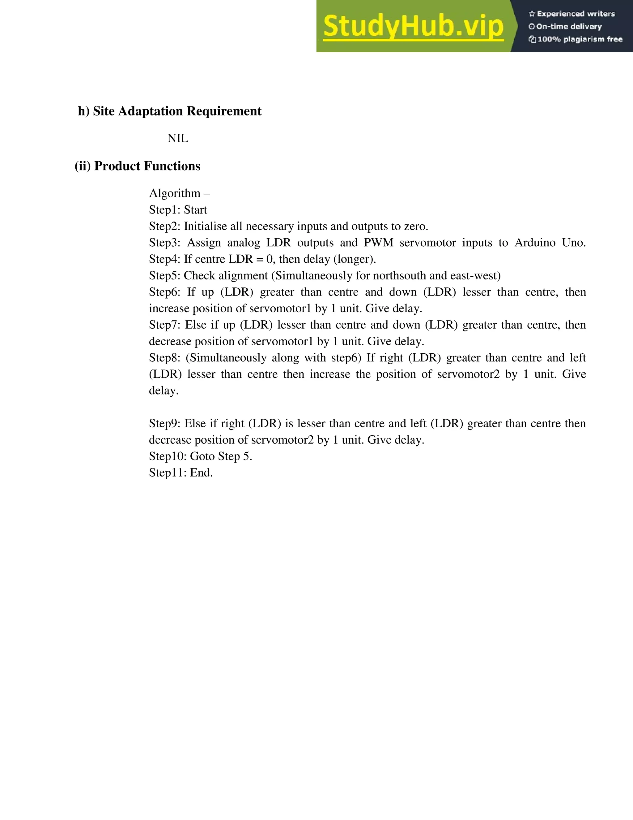 A Seminar Project Report ARDUINO BASED SOLAR TRACKING SYSTEM | PDF