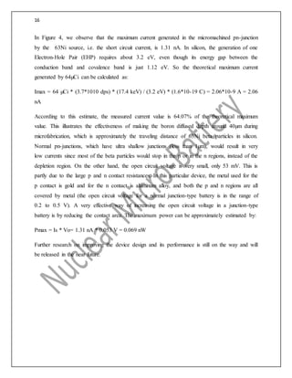 Micro Power Module Nuclear A seminar report on Nuclear Micro Battery | DOCX