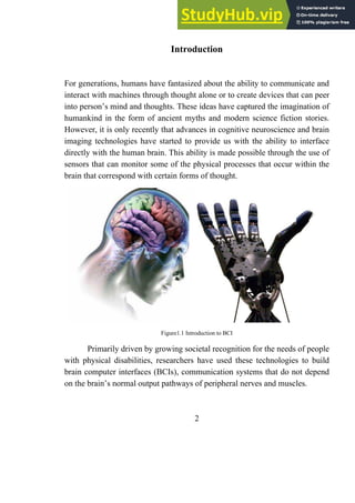 A SEMINAR REPORT ON BRAIN COMPUTER INTERFACE By Rahul Sharma | PDF