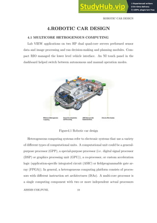 Autonomous Car Labview A SEMINAR REPORT ON GOOGLE DRIVERLESS CAR | PDF